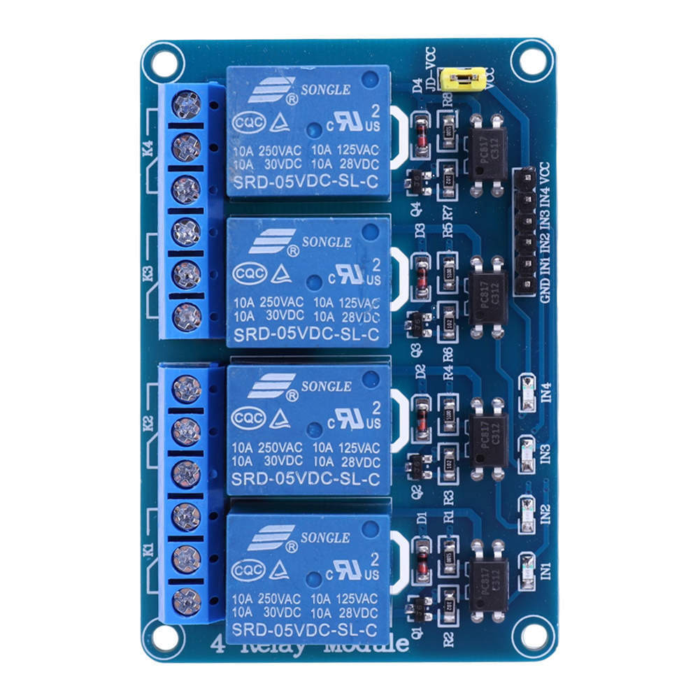 5V 12V 4 Channel Relay Board w - Relay Module 4 Channel 评论和价格