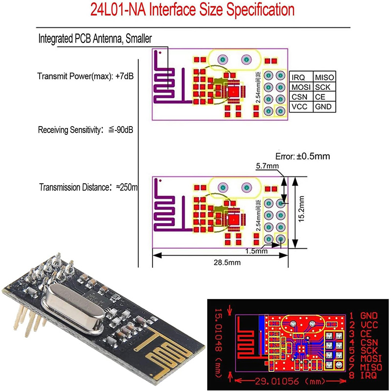 NRF24L01+ 2.4G wireless data t - Nrf24L01 评论和价格