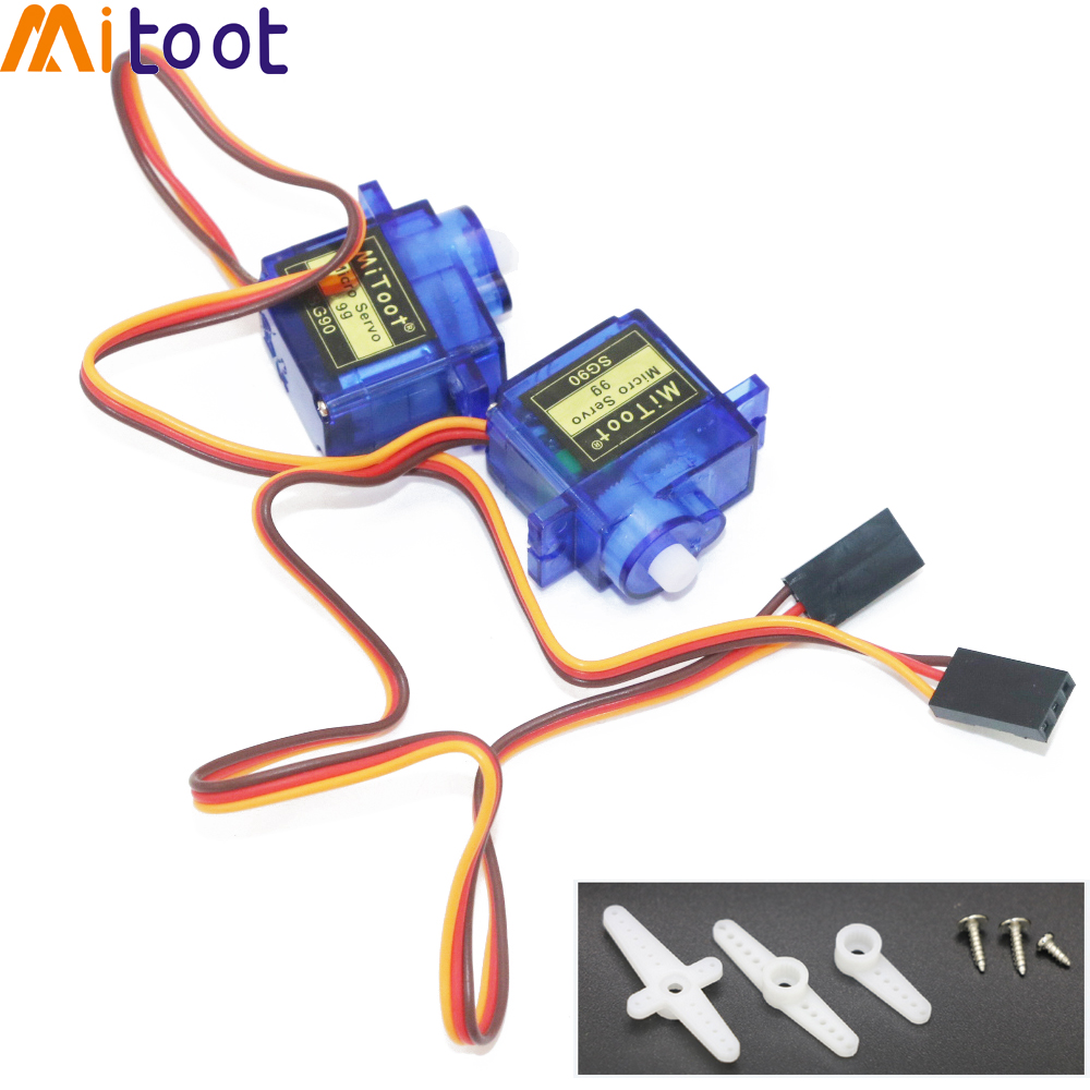 2pcs Mitoot Rc Mini Micro 9g 1 - Servo Sg90 评论和价格