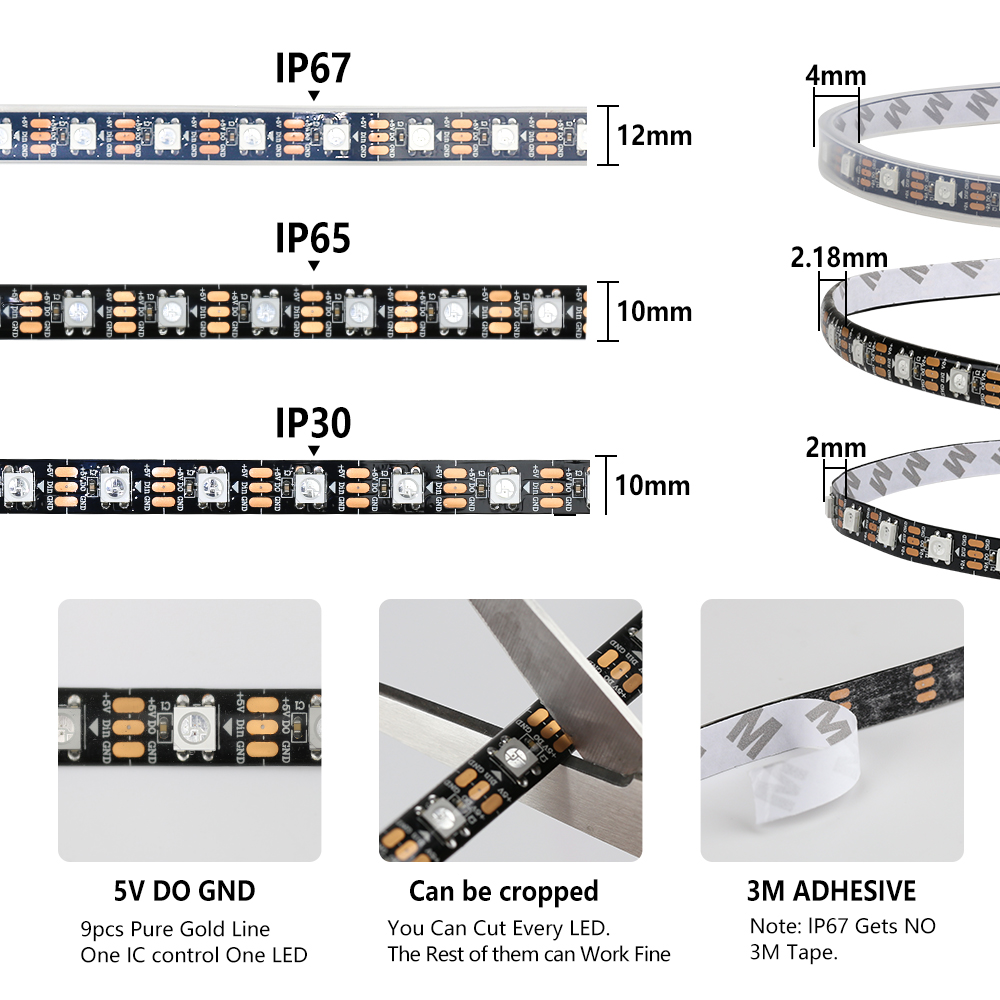 WS2812B Smart Pixel RGBIC Led  - Neopixel 评论和价格