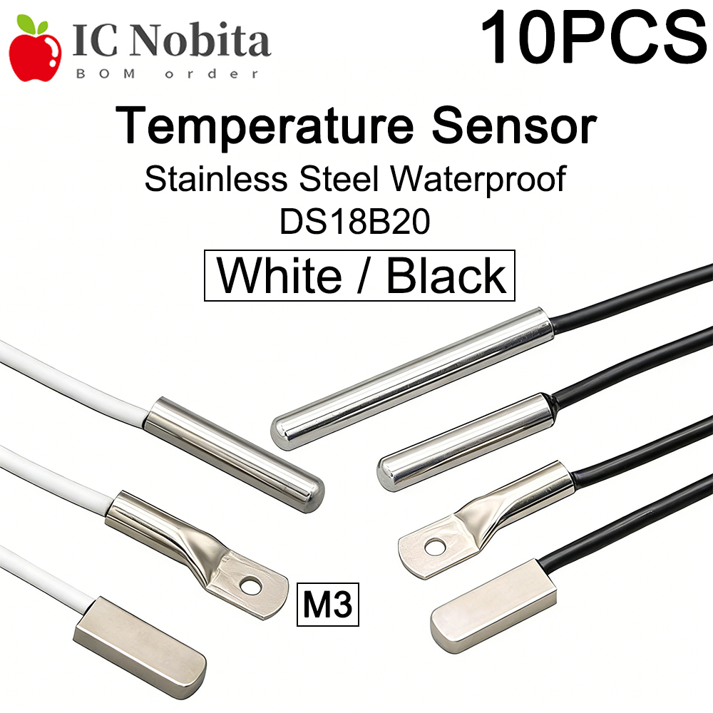 10PCS DS18B20 Stainless Steel  - Ds18B20 评论和价格