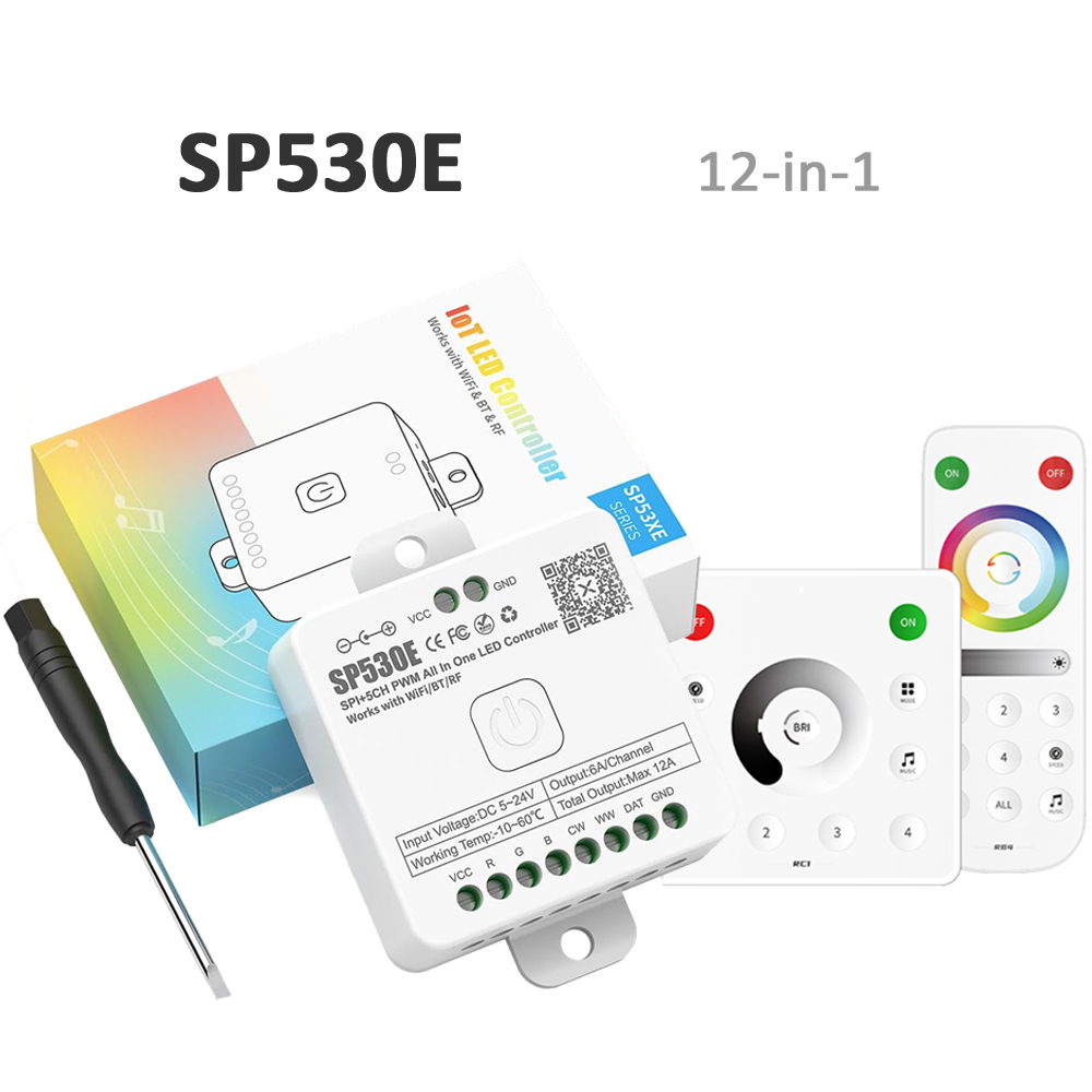 SP530E Wifi Bluetooth LED Cont - Ws2812B Strip 5V 评论和价格