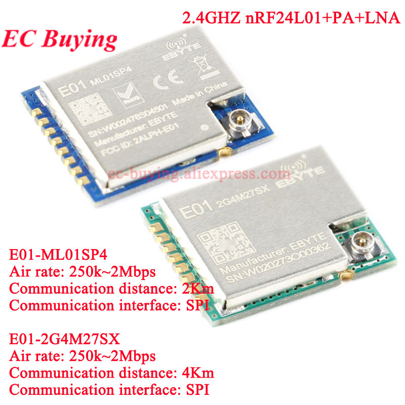 10Pcs/1pc E01-2G4M27SX ML01SP4 - Nrf24L01 评论和价格