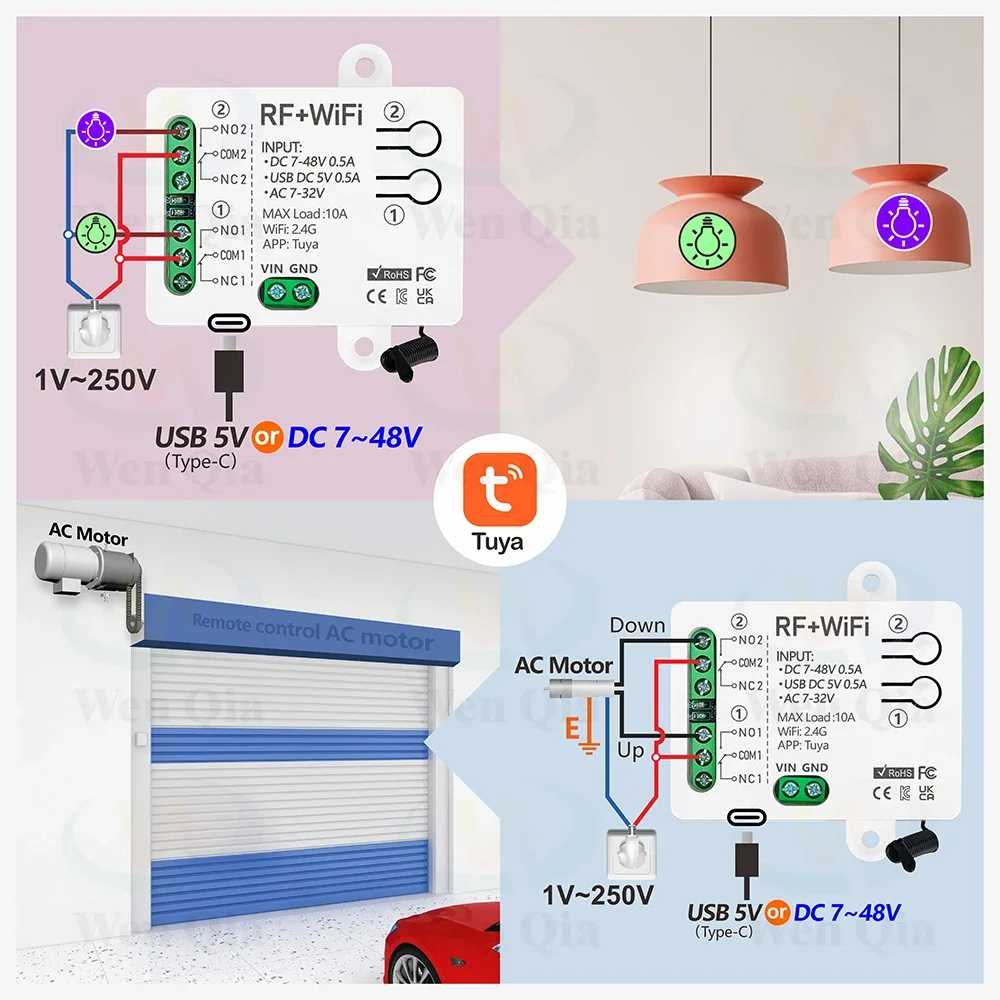2CH Smart Light Switch Tuya,Wi - Ir Remote Module 评论和价格