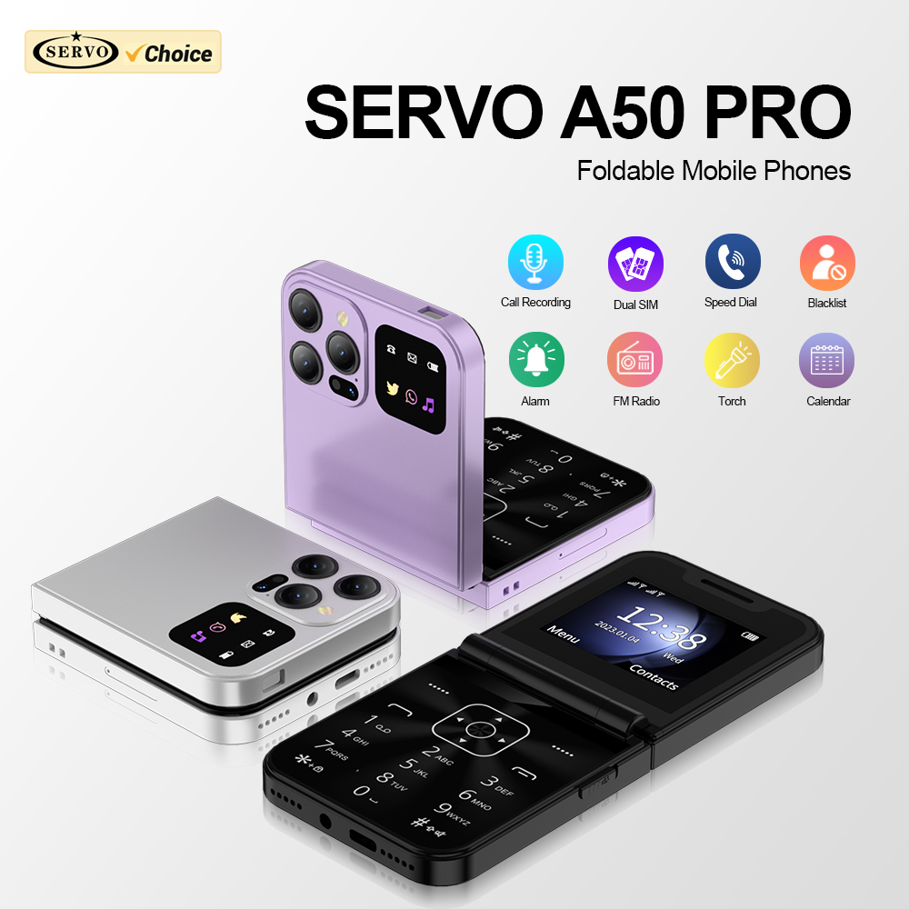 SERVO A50 PRO Flip Mobile Phon - Tft Display 2.4 评论和价格