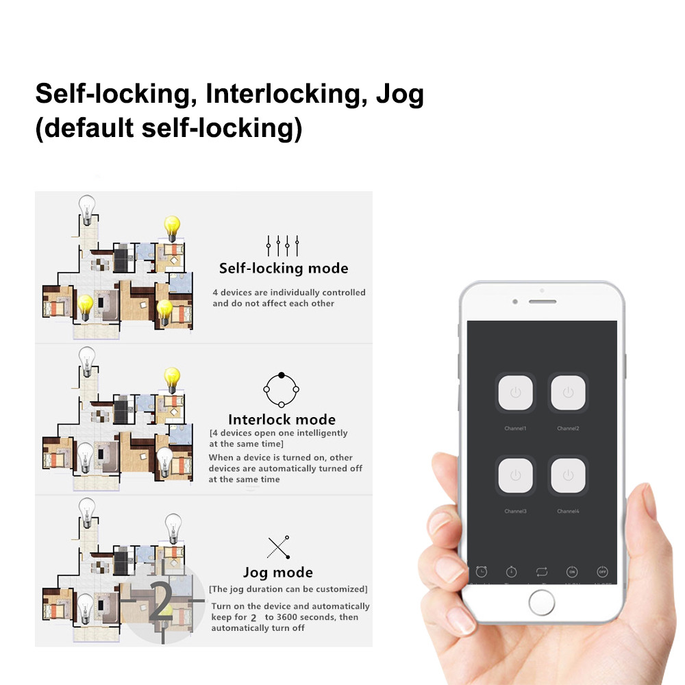 4CH Smart WiFi Relay Module Dr - Relay Module 4 Channel 评论和价格