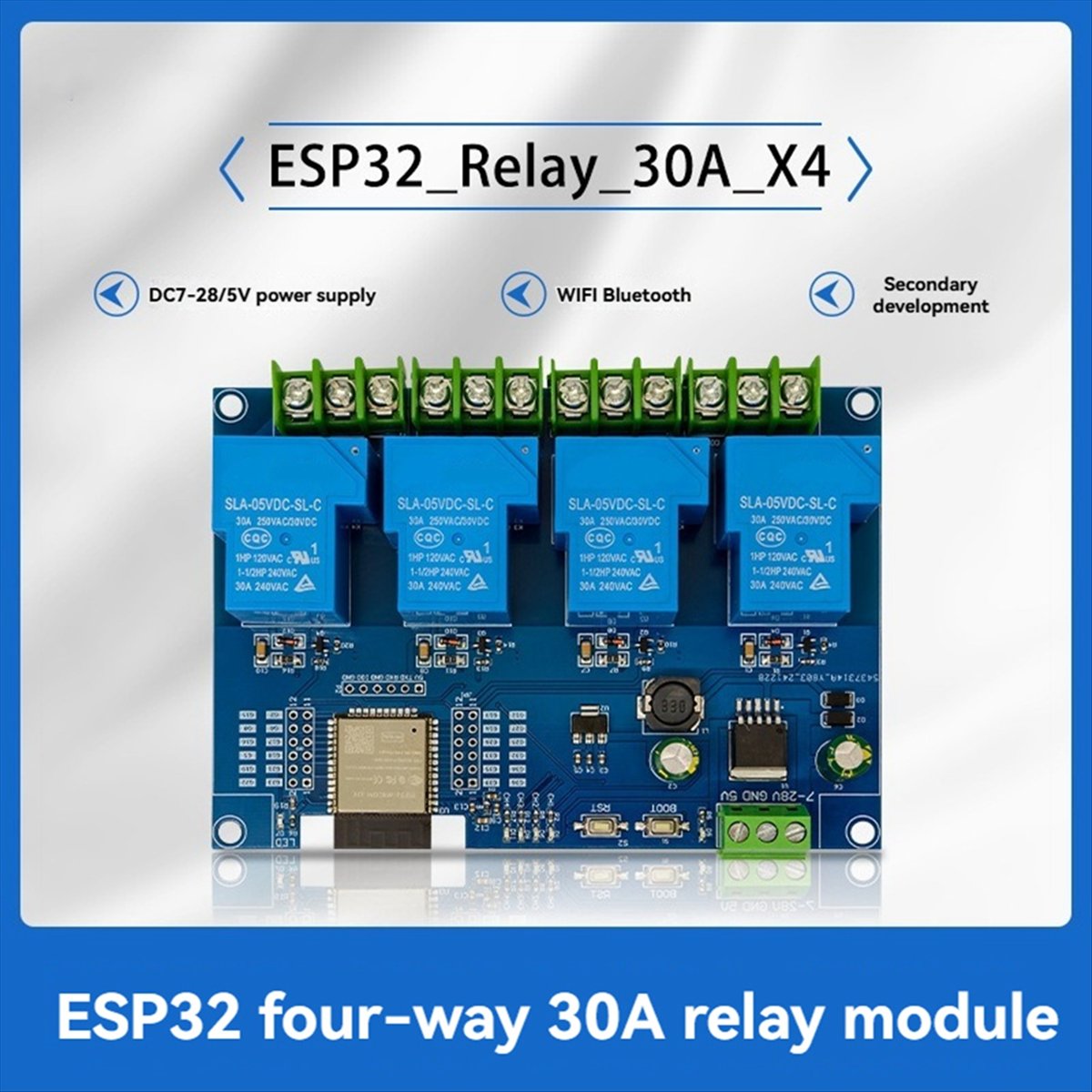 HDL 4 Channel Relay Module 30A - Relay Module 4 Channel 评论和价格
