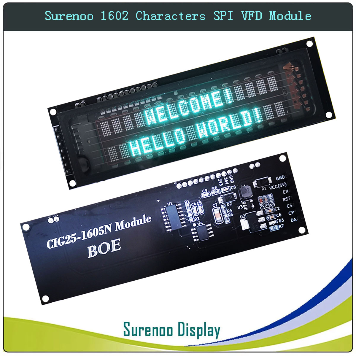 Surenoo 7P Serial SPI 1602 162 - Lcd 1602 评论和价格